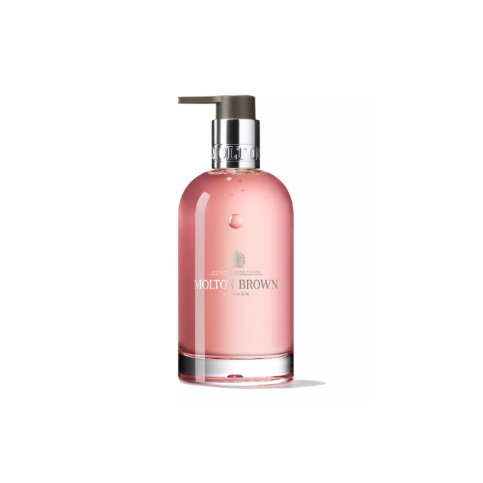 Molton Brown Delicious Rhubarb & Rose Fine Liquid Hand Wash Glass Bottle 200ml
