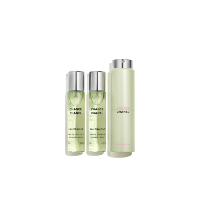 Chanel Chance Eau Fraiche Eau De Toilette Twist And Spray 3x20ml
