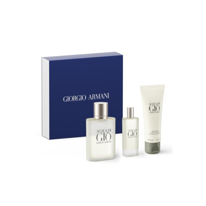Giorgio Armani Acqua Di Gio Eau De Toilette 100ml 3 Piece Gift Set
