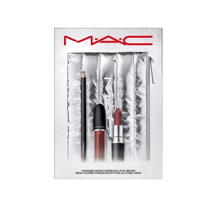 MAC Powdered Snow Powder Kiss Lip Kit - Brown