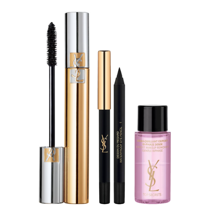 YSL Mascara Volume Effect Faux Cils No1 Gift Set (Mascara, Liner & Makeup Remover) BNIB