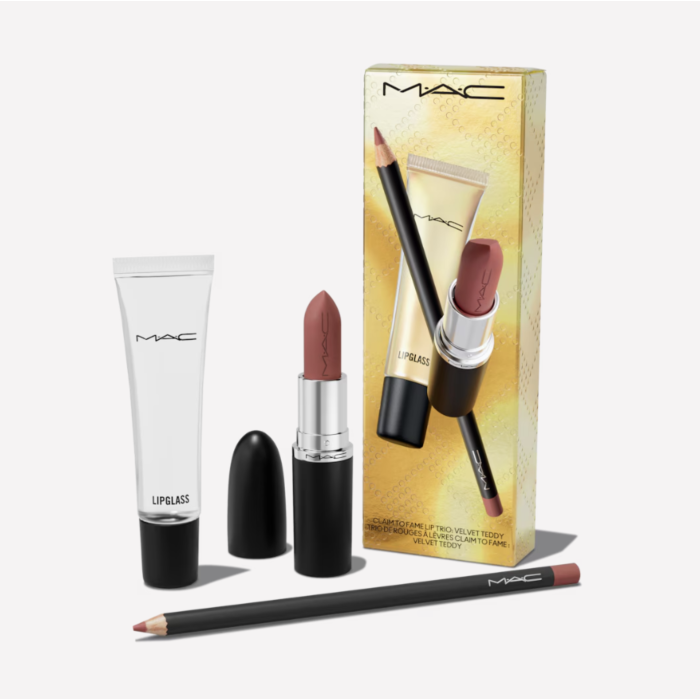 Mac Claim To Fame Lip Trio Velvet Teddy
