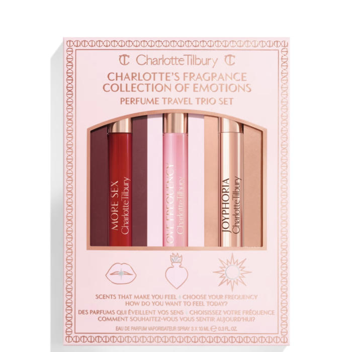Charlotte Tilbury Fragrance Collection of Emotions Perfume Travel Trio Set 3x10 ml