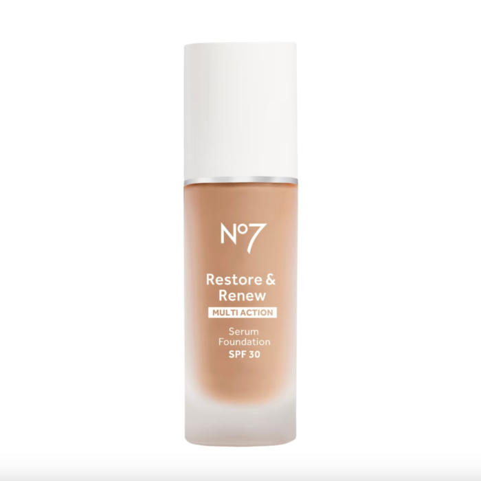 No7 Restore & Renew Multi Action Serum Foundation SPF30 30ml - Shade: Warm Beige