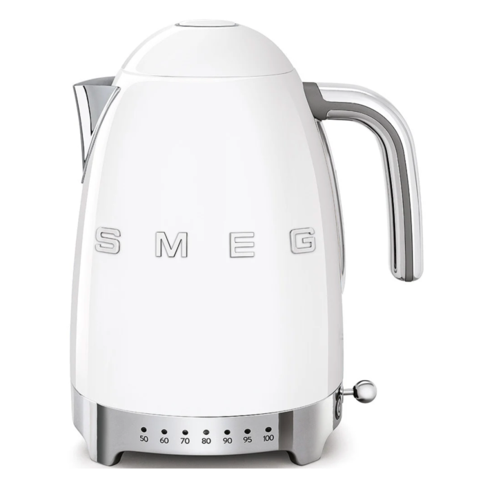 SMEG 50's Style Variable Temperature Kettle, White