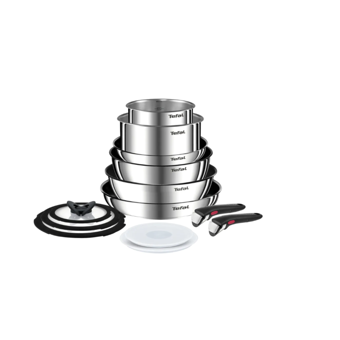 Tefal Ingenio Emotion L897SD74 13 Piece Pan Set - Stainless Steel