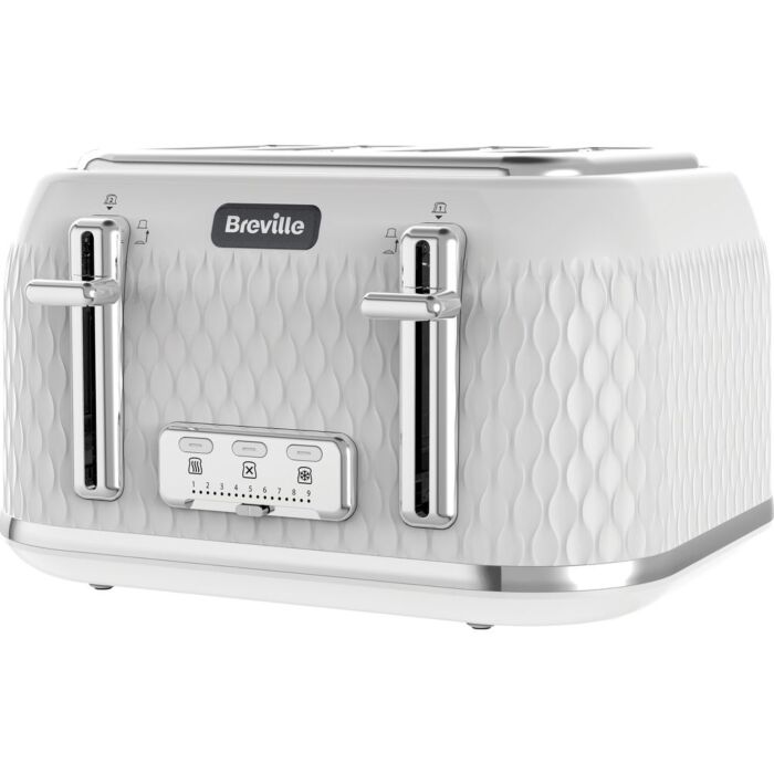 BREVILLE Curve VTT787  4-Slice Toaster - White