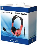 OFFICIAL PS4 HEADSET - RED