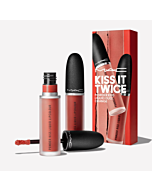 Mac Kiss It Twice Powder Kiss Liquid Duo 2X5ml - Shade : Orange  