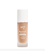 No7 Restore & Renew Multi Action Serum Foundation SPF30 30ml - Shade: Warm Beige