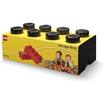 Lego Storage Brick 8 Knobs - Black