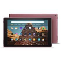 Amazon Fire HD Tablet: 10 inches, 2GB RAM, 32GB Storage with Ads - Plum (9th Generation)