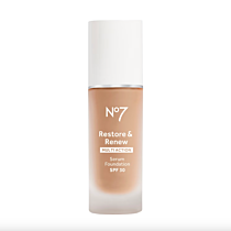 No7 Restore & Renew Multi Action Serum Foundation SPF30 30ml - Shade: Warm Beige