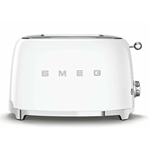 SMEG 50's Style 2 Slice, 2 Slot Toaster Gloss White