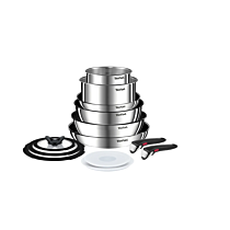 Tefal Ingenio Emotion L897SD74 13 Piece Pan Set - Stainless Steel